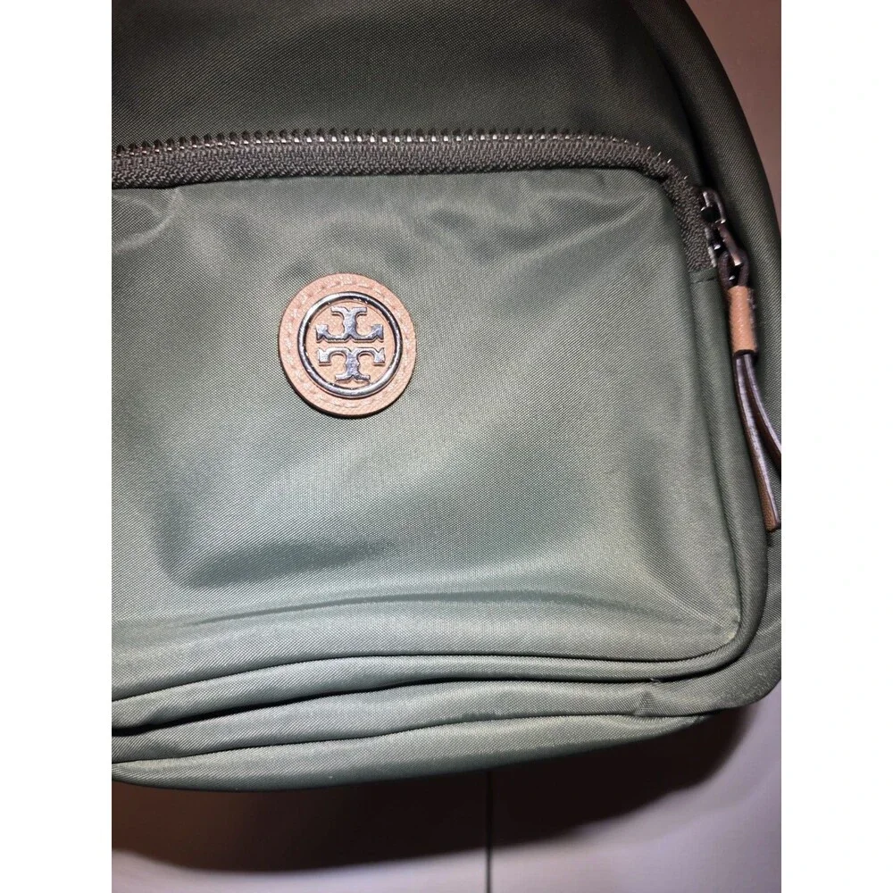 Tory Burch Virginia Nylon Bucket Crossbody Bag Palm Leaf GB41
